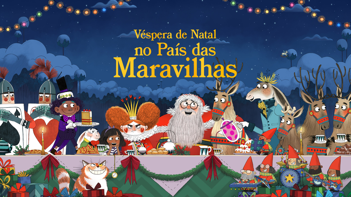 Capa de Véspera de Natal no País das Maravilhas
